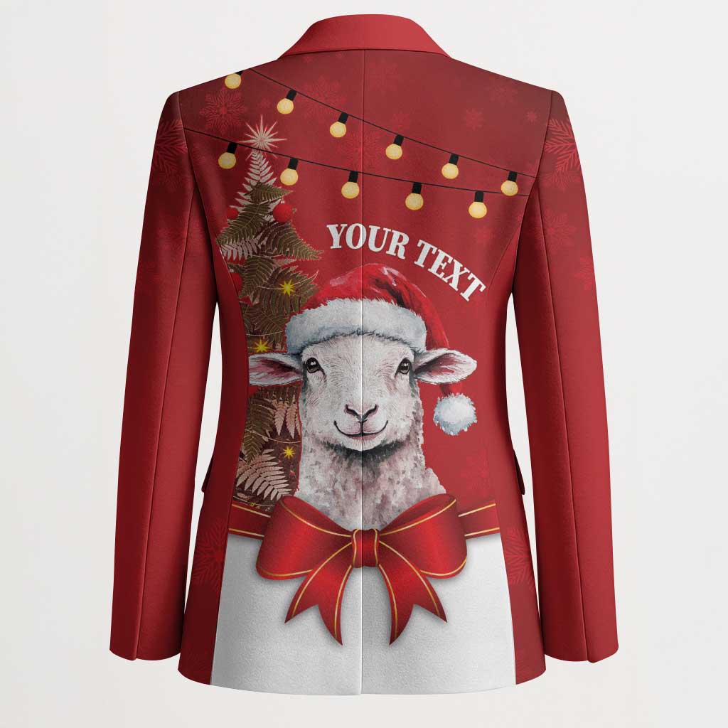 Personalized New Zealand Sheep Christmas Blazer Hipi Meri Kirihimete Silver Fern Xmas Tree - Aussie Hoodie