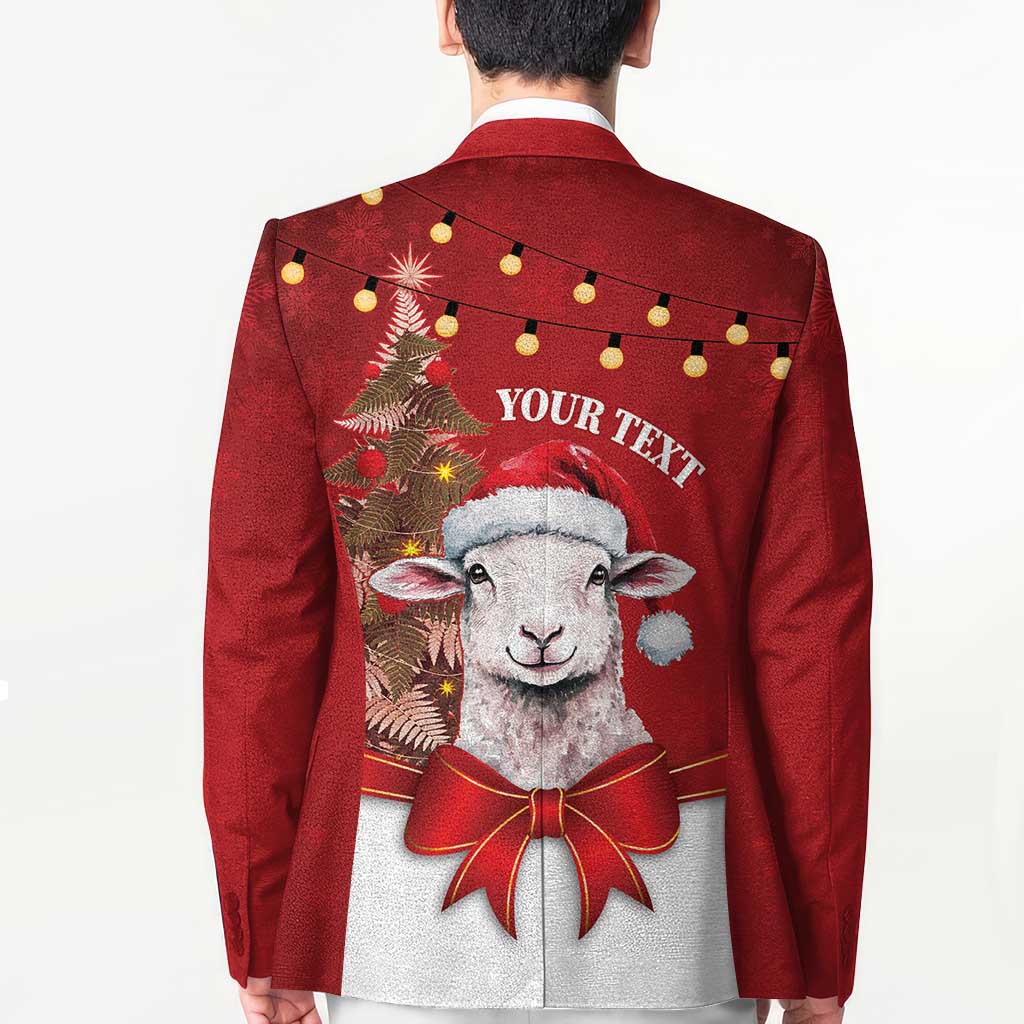 Personalized New Zealand Sheep Christmas Blazer Hipi Meri Kirihimete Silver Fern Xmas Tree - Aussie Hoodie
