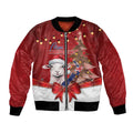 Personalized New Zealand Sheep Christmas Bomber Jacket Hipi Meri Kirihimete Silver Fern Xmas Tree - Aussie Hoodie