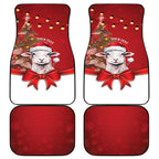 Personalized New Zealand Sheep Christmas Car Mats Hipi Meri Kirihimete Silver Fern Xmas Tree - Aussie Hoodie