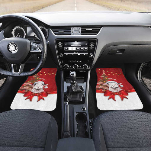 Personalized New Zealand Sheep Christmas Car Mats Hipi Meri Kirihimete Silver Fern Xmas Tree - Aussie Hoodie