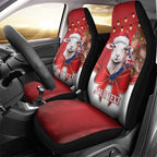 Personalized New Zealand Sheep Christmas Car Seat Cover Hipi Meri Kirihimete Silver Fern Xmas Tree - Aussie Hoodie