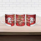 Personalized New Zealand Sheep Christmas Ceramic Mug Hipi Meri Kirihimete Silver Fern Xmas Tree - Aussie Hoodie