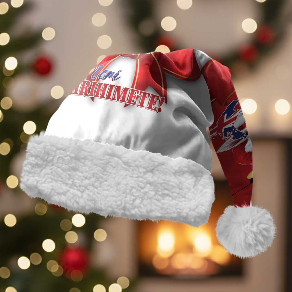 Personalized New Zealand Sheep Christmas Santa Hat Hipi Meri Kirihimete Silver Fern Xmas Tree - Aussie Hoodie