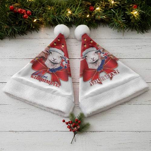Personalized New Zealand Sheep Christmas Santa Hat Hipi Meri Kirihimete Silver Fern Xmas Tree - Aussie Hoodie