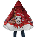 Personalized New Zealand Sheep Christmas Cloak Hipi Meri Kirihimete Silver Fern Xmas Tree - Aussie Hoodie