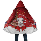 Personalized New Zealand Sheep Christmas Cloak Hipi Meri Kirihimete Silver Fern Xmas Tree - Aussie Hoodie