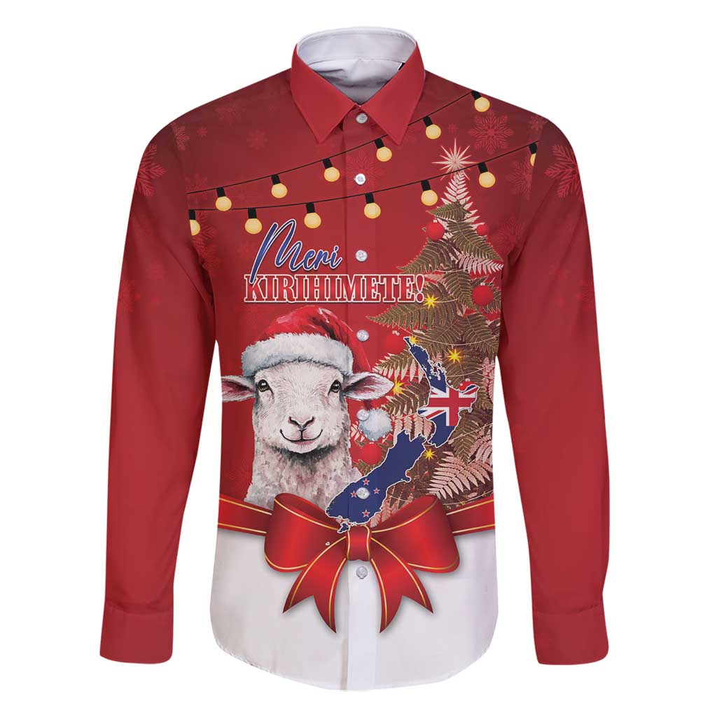 Personalized New Zealand Sheep Christmas Family Matching Long Sleeve Bodycon Dress and Hawaiian Shirt Hipi Meri Kirihimete Silver Fern Xmas Tree - Aussie Hoodie