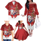 Personalized New Zealand Sheep Christmas Family Matching Off The Shoulder Long Sleeve Dress and Hawaiian Shirt Hipi Meri Kirihimete Silver Fern Xmas Tree - Aussie Hoodie