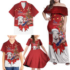 Personalized New Zealand Sheep Christmas Family Matching Off Shoulder Maxi Dress and Hawaiian Shirt Hipi Meri Kirihimete Silver Fern Xmas Tree - Aussie Hoodie