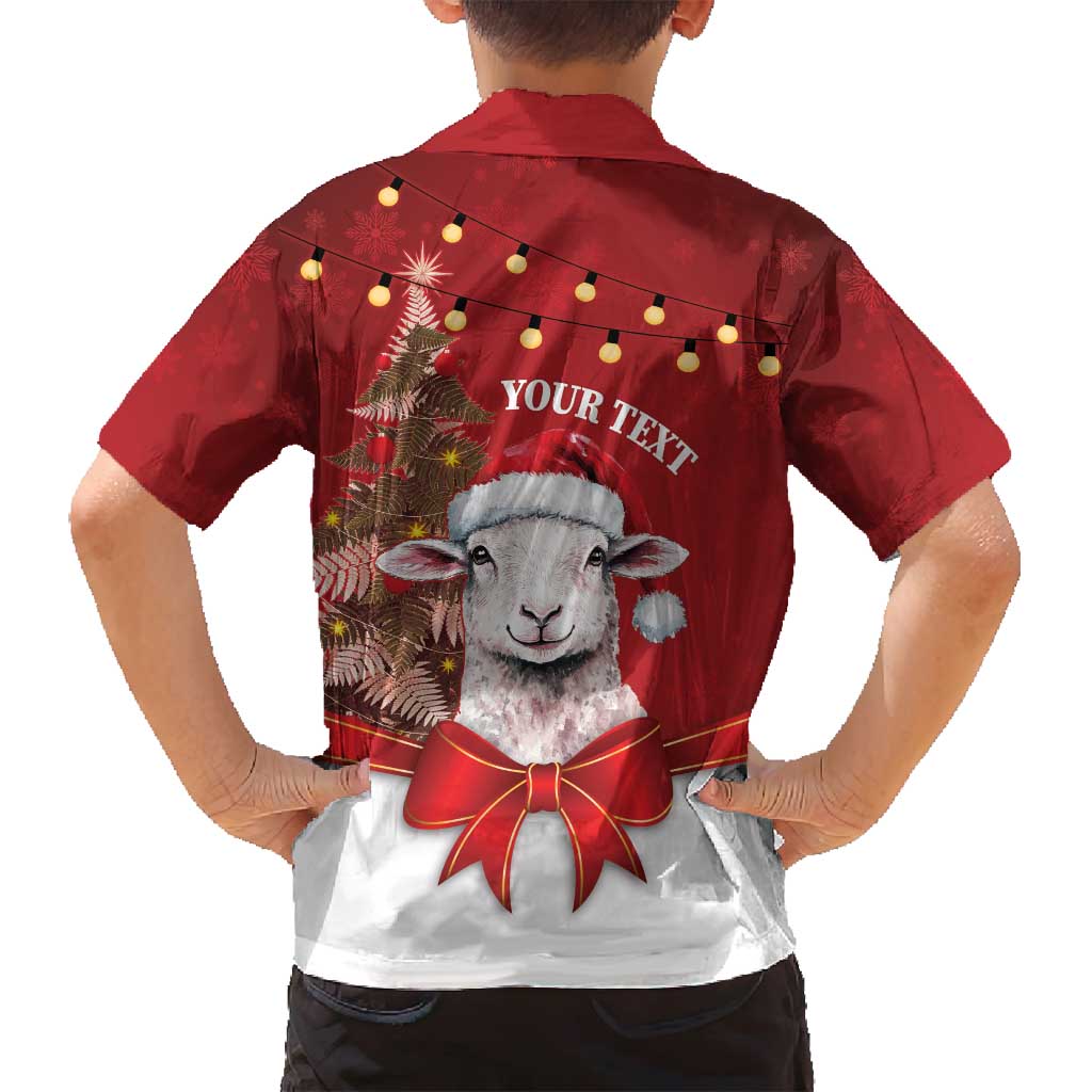 Personalized New Zealand Sheep Christmas Family Matching Off Shoulder Maxi Dress and Hawaiian Shirt Hipi Meri Kirihimete Silver Fern Xmas Tree - Aussie Hoodie