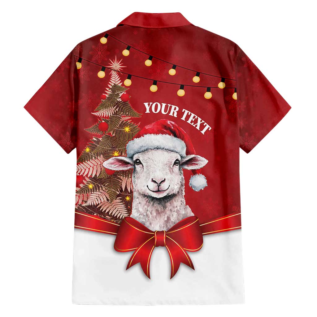 Personalized New Zealand Sheep Christmas Family Matching Off Shoulder Maxi Dress and Hawaiian Shirt Hipi Meri Kirihimete Silver Fern Xmas Tree - Aussie Hoodie