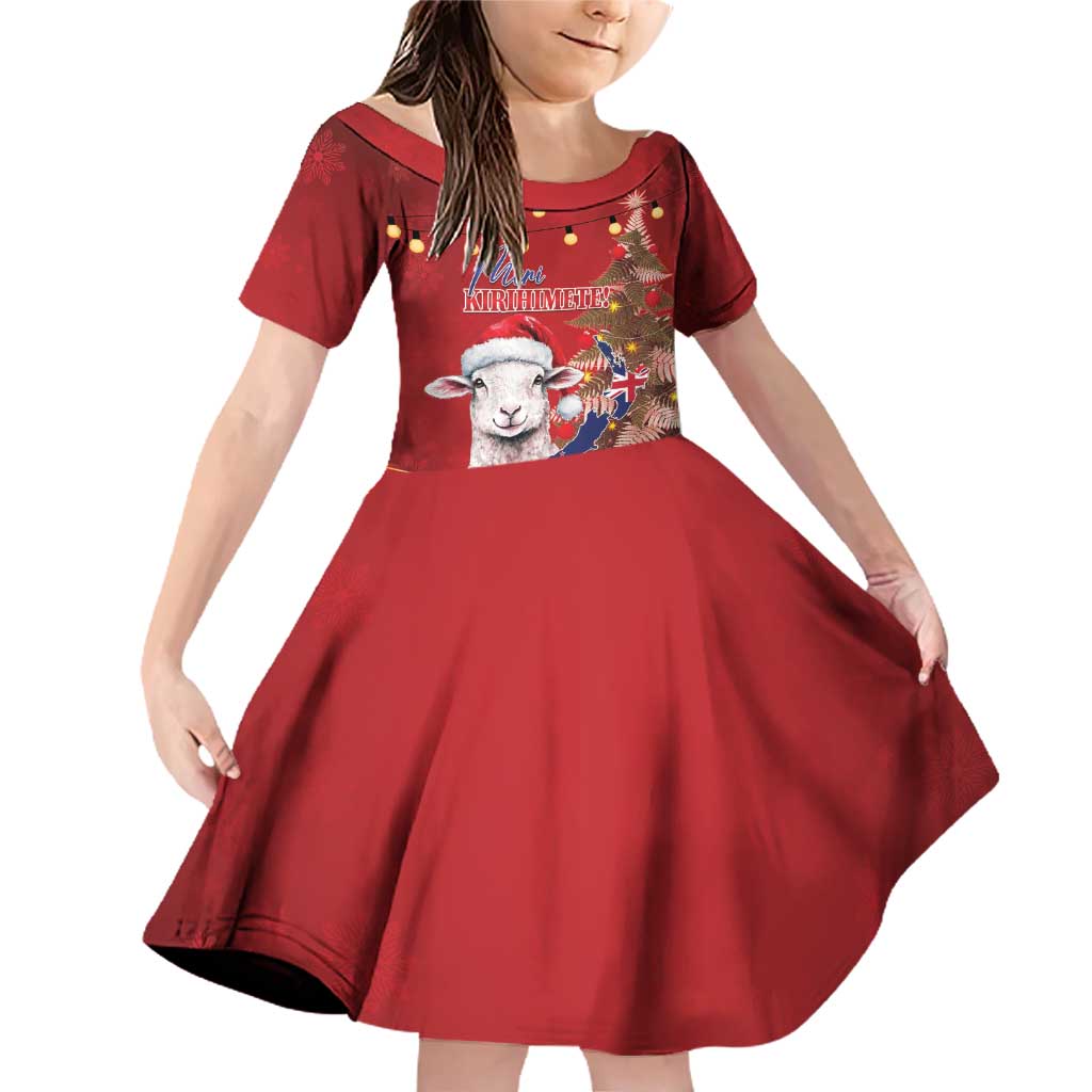Personalized New Zealand Sheep Christmas Family Matching Off Shoulder Short Dress and Hawaiian Shirt Hipi Meri Kirihimete Silver Fern Xmas Tree - Aussie Hoodie