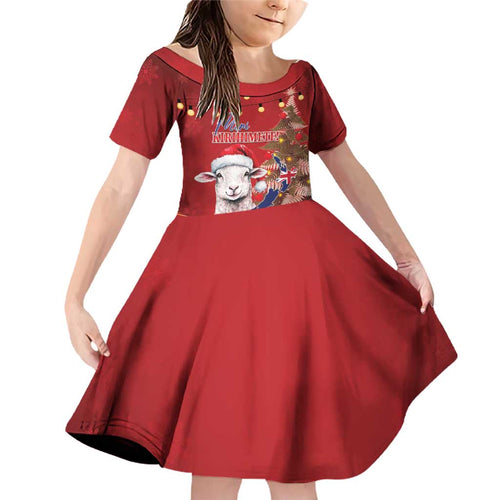 Personalized New Zealand Sheep Christmas Family Matching Off Shoulder Short Dress and Hawaiian Shirt Hipi Meri Kirihimete Silver Fern Xmas Tree - Aussie Hoodie