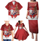 Personalized New Zealand Sheep Christmas Family Matching Puletasi and Hawaiian Shirt Hipi Meri Kirihimete Silver Fern Xmas Tree - Aussie Hoodie