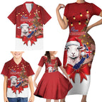 Personalized New Zealand Sheep Christmas Family Matching Short Sleeve Bodycon Dress and Hawaiian Shirt Hipi Meri Kirihimete Silver Fern Xmas Tree - Aussie Hoodie