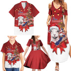 Personalized New Zealand Sheep Christmas Family Matching Summer Maxi Dress and Hawaiian Shirt Hipi Meri Kirihimete Silver Fern Xmas Tree - Aussie Hoodie