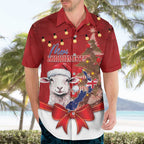 Personalized New Zealand Sheep Christmas Hawaiian Shirt Hipi Meri Kirihimete Silver Fern Xmas Tree - Aussie Hoodie