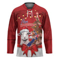Personalized New Zealand Sheep Christmas Hockey Jersey Hipi Meri Kirihimete Silver Fern Xmas Tree - Aussie Hoodie