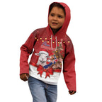 Personalized New Zealand Sheep Christmas Kid Hoodie Hipi Meri Kirihimete Silver Fern Xmas Tree - Aussie Hoodie