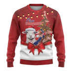 Personalized New Zealand Sheep Christmas Ugly Christmas Sweater Hipi Meri Kirihimete Silver Fern Xmas Tree - Aussie Hoodie