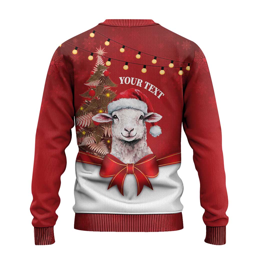 Personalized New Zealand Sheep Christmas Ugly Christmas Sweater Hipi Meri Kirihimete Silver Fern Xmas Tree - Aussie Hoodie
