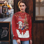 Personalized New Zealand Sheep Christmas Ugly Christmas Sweater Hipi Meri Kirihimete Silver Fern Xmas Tree - Aussie Hoodie