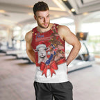 Personalized New Zealand Sheep Christmas Men Tank Top Hipi Meri Kirihimete Silver Fern Xmas Tree - Aussie Hoodie