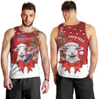 Personalized New Zealand Sheep Christmas Men Tank Top Hipi Meri Kirihimete Silver Fern Xmas Tree - Aussie Hoodie