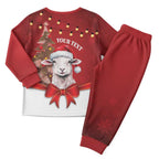 Personalized New Zealand Sheep Christmas Pajama Set Hipi Meri Kirihimete Silver Fern Xmas Tree - Aussie Hoodie