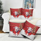 Personalized New Zealand Sheep Christmas Pillow Cover Hipi Meri Kirihimete Silver Fern Xmas Tree - Aussie Hoodie