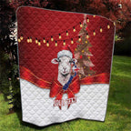 Personalized New Zealand Sheep Christmas Quilt Hipi Meri Kirihimete Silver Fern Xmas Tree - Aussie Hoodie