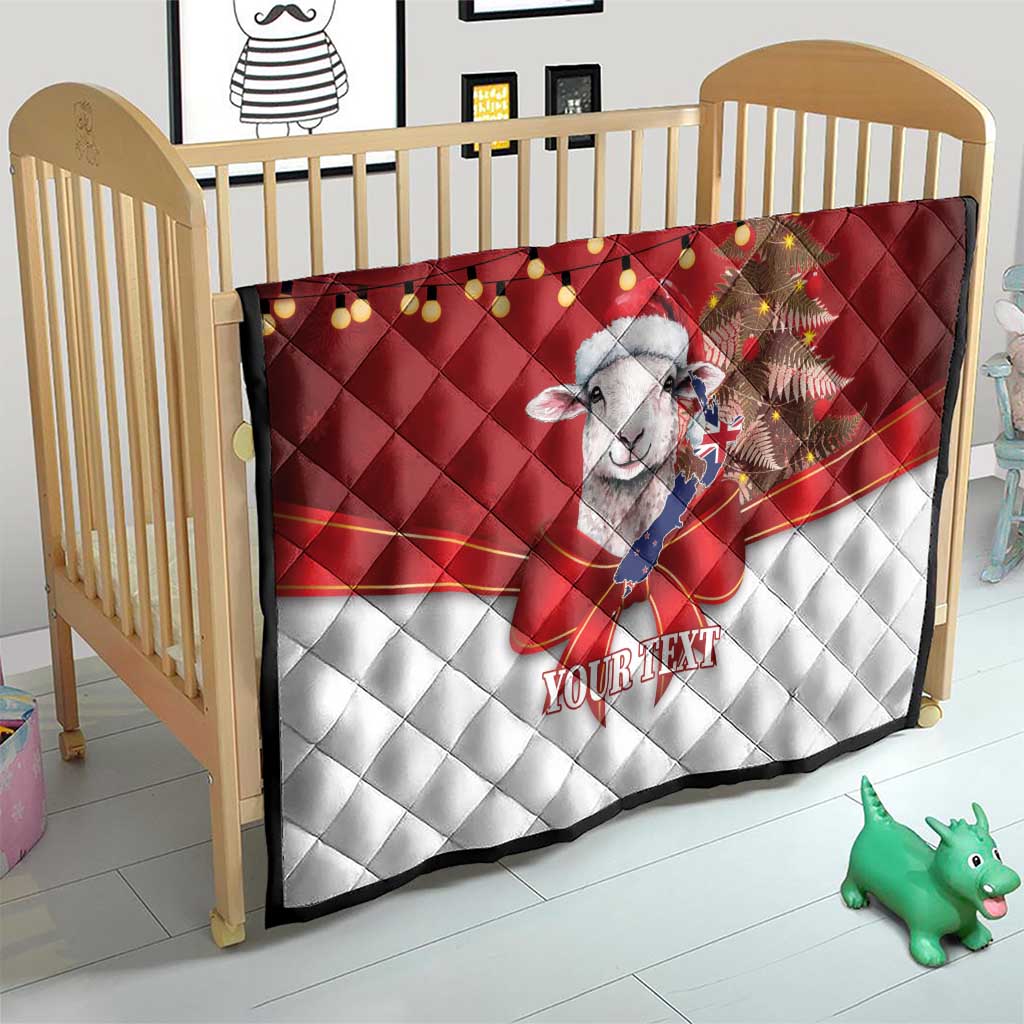 Personalized New Zealand Sheep Christmas Quilt Hipi Meri Kirihimete Silver Fern Xmas Tree - Aussie Hoodie