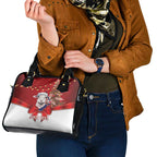 Personalized New Zealand Sheep Christmas Shoulder Handbag Hipi Meri Kirihimete Silver Fern Xmas Tree - Aussie Hoodie