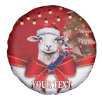 Personalized New Zealand Sheep Christmas Spare Tire Cover Hipi Meri Kirihimete Silver Fern Xmas Tree - Aussie Hoodie