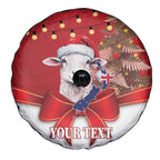 Personalized New Zealand Sheep Christmas Spare Tire Cover Hipi Meri Kirihimete Silver Fern Xmas Tree - Aussie Hoodie