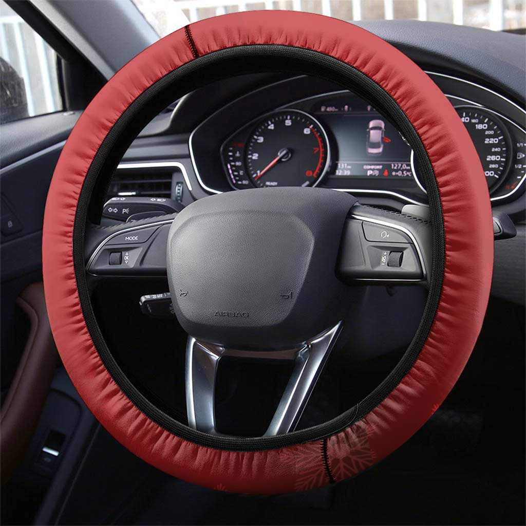 New Zealand Sheep Christmas Steering Wheel Cover Hipi Meri Kirihimete Silver Fern Xmas Tree - Aussie Hoodie