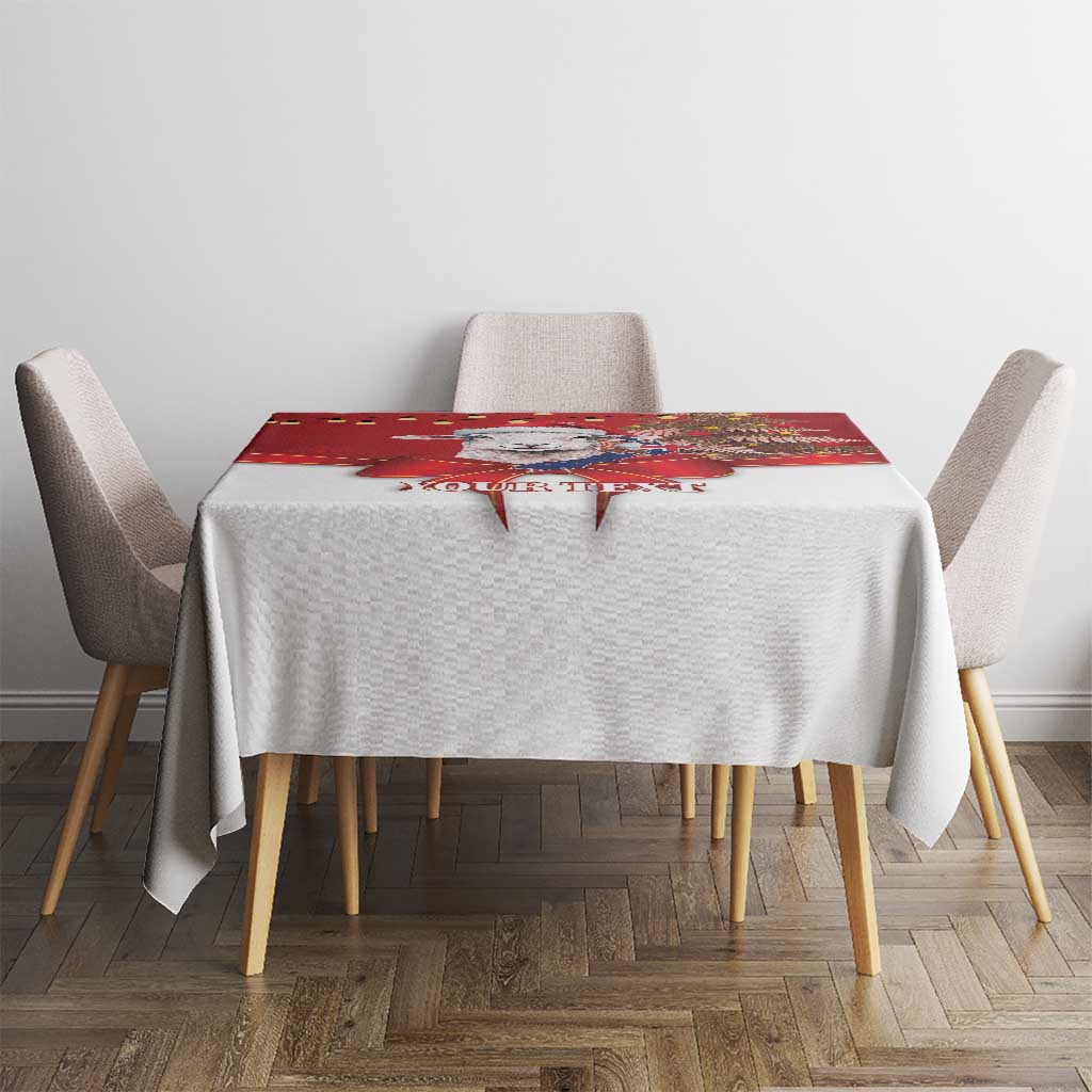 Personalized New Zealand Sheep Christmas Tablecloth Hipi Meri Kirihimete Silver Fern Xmas Tree - Aussie Hoodie