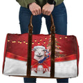 Personalized New Zealand Sheep Christmas Travel Bag Hipi Meri Kirihimete Silver Fern Xmas Tree - Aussie Hoodie