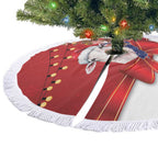Personalized New Zealand Sheep Christmas Tree Skirt Hipi Meri Kirihimete Silver Fern Xmas Tree - Aussie Hoodie