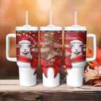 Personalized New Zealand Sheep Christmas Tumbler With Handle Hipi Meri Kirihimete Silver Fern Xmas Tree - Aussie Hoodie