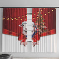 Personalized New Zealand Sheep Christmas Window Curtain Hipi Meri Kirihimete Silver Fern Xmas Tree - Aussie Hoodie