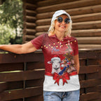 Personalized New Zealand Sheep Christmas Women Polo Shirt Hipi Meri Kirihimete Silver Fern Xmas Tree - Aussie Hoodie