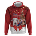 Personalized New Zealand Sheep Christmas Zip Hoodie Hipi Meri Kirihimete Silver Fern Xmas Tree - Aussie Hoodie