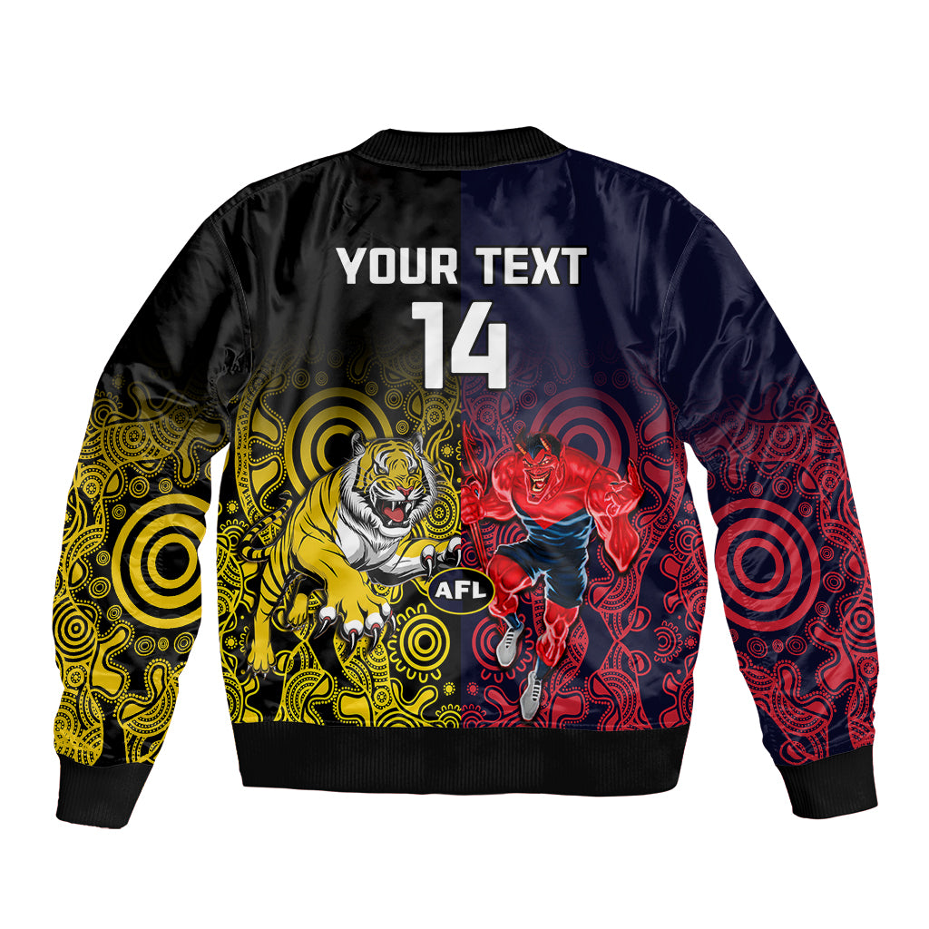custom-demons-and-tigers-football-bomber-jacket-2023-together-indigenous-art