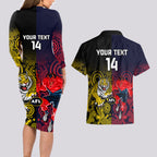 custom-demons-and-tigers-football-couples-matching-long-sleeve-bodycon-dress-and-hawaiian-shirt-2023-together-indigenous-art