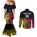 custom-demons-and-tigers-football-couples-matching-mermaid-dress-and-long-sleeve-button-shirts-2023-together-indigenous-art