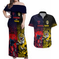 custom-demons-and-tigers-football-couples-matching-off-shoulder-maxi-dress-and-hawaiian-shirt-2023-together-indigenous-art