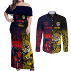 custom-demons-and-tigers-football-couples-matching-off-shoulder-maxi-dress-and-long-sleeve-button-shirts-2023-together-indigenous-art