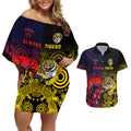 custom-demons-and-tigers-football-couples-matching-off-shoulder-short-dress-and-hawaiian-shirt-2023-together-indigenous-art